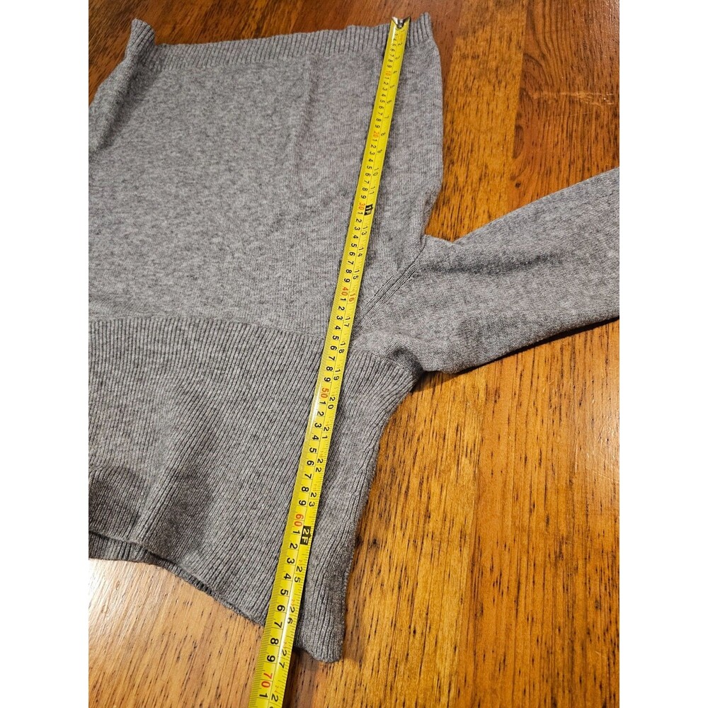 by ANTHROPOLOGIE Sweater Womens Gray Cowl Neck Tunic Sweater Sz M Viscose EUC - Picture 5 of 10